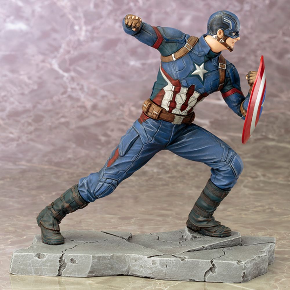 Figurine Captain America ArtFX - Deriv'Store - Les Spécialistes en  Figurines & Produits Dérivés Geek