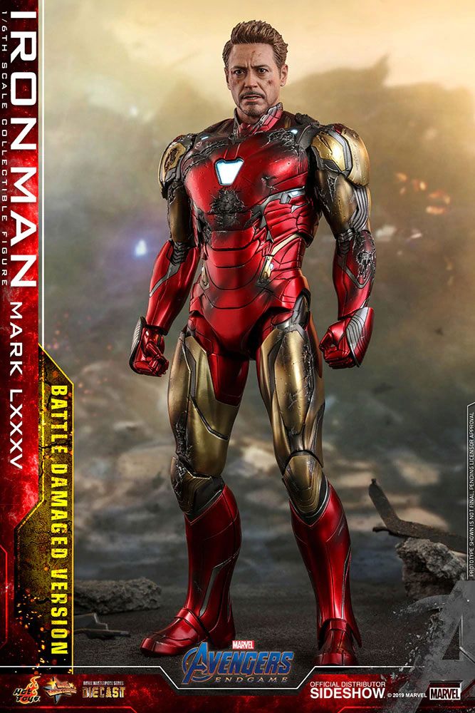 Figurine Hot Toys Iron Man Mark 85 Battle Damaged Derivstore Les