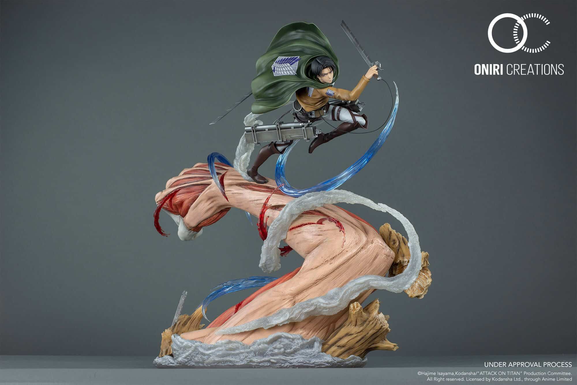 Statuette Levi VS Female Titan Oniri Créations - Deriv'Store - Les  Spécialistes en Figurines & Produits Dérivés Geek