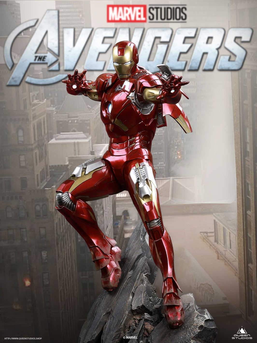 Statuette Iron Man Mark 7 1:4 Queen Studios - Deriv'Store