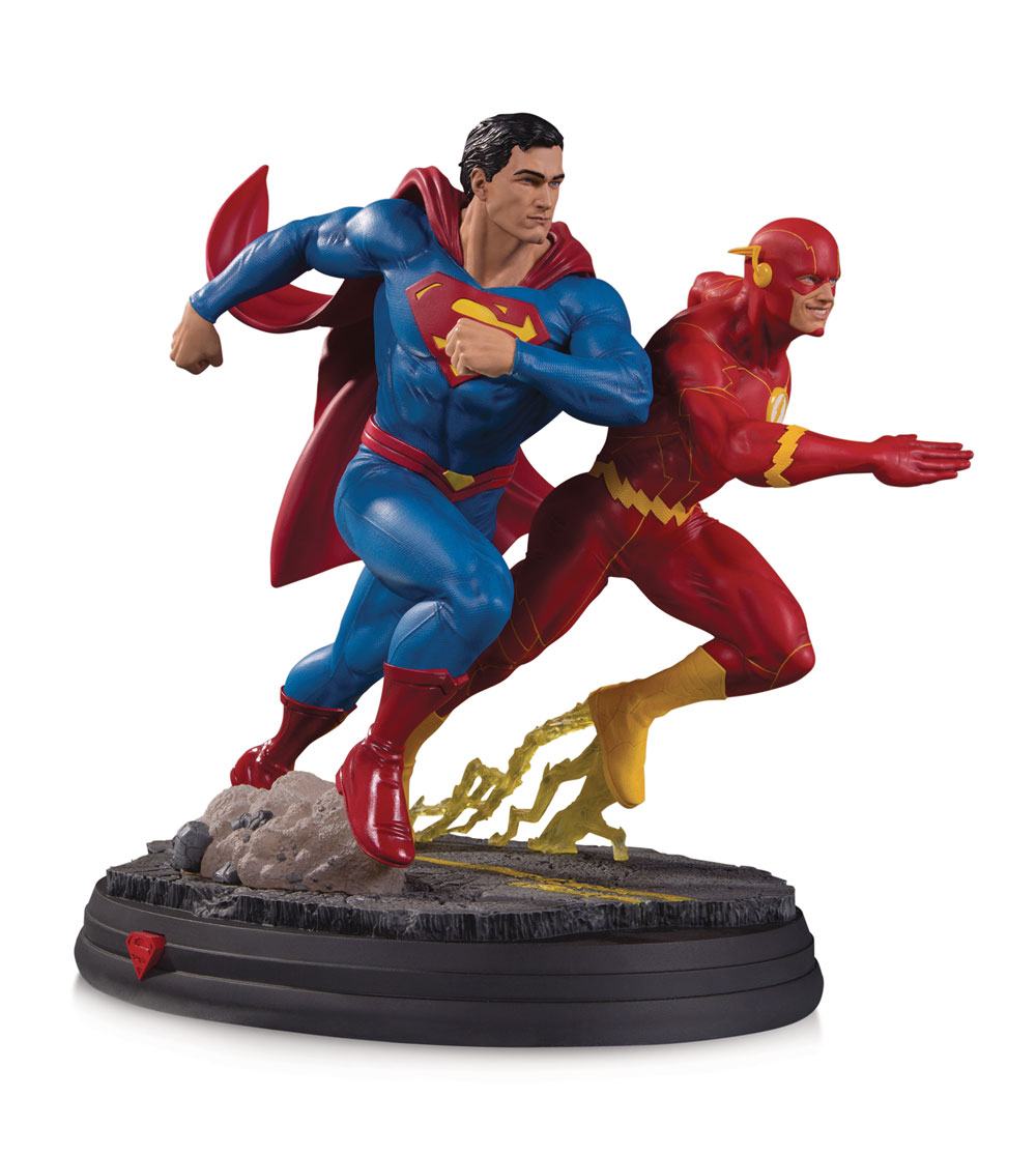 Statuette Superman vs The Flash Racing 2nd Edition DC Comics