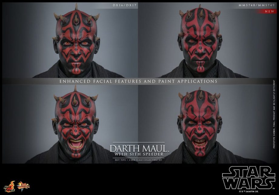 Figurine Hot Toys Dark Maul with Speeder Episode 1