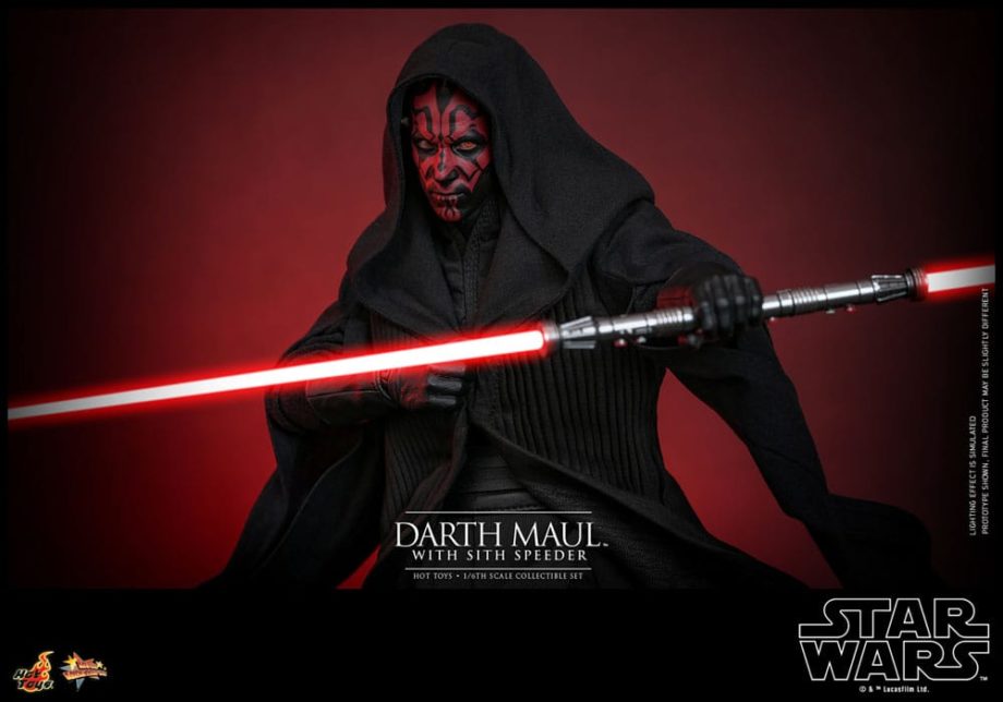 Figurine Hot Toys Dark Maul with Speeder Episode 1