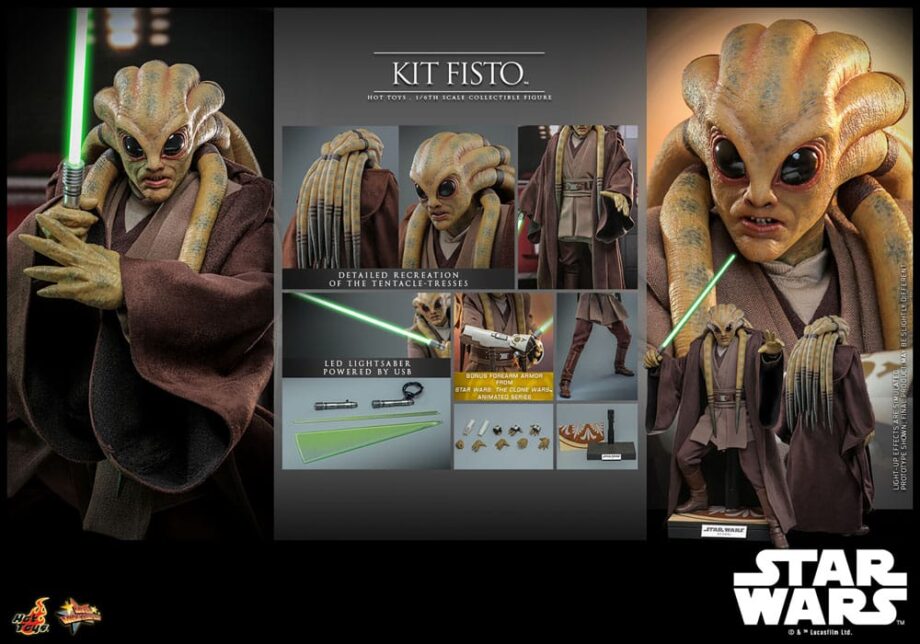 Figurine Hot Toys Kit Fisto Star Wars Episode III