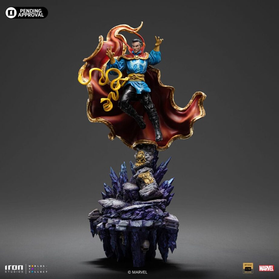 Statuette Deluxe Art Scale Dr. Strange Infinity Gauntlet