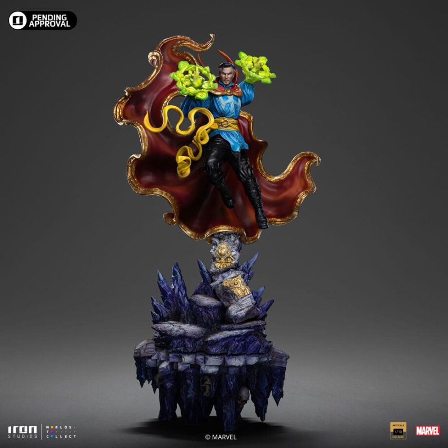 Statuette Deluxe Art Scale Dr. Strange Infinity Gauntlet