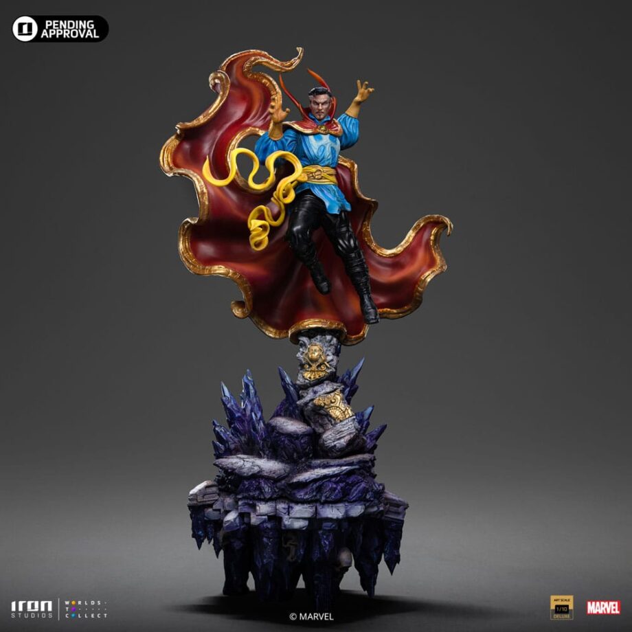 Statuette Deluxe Art Scale Dr. Strange Infinity Gauntlet