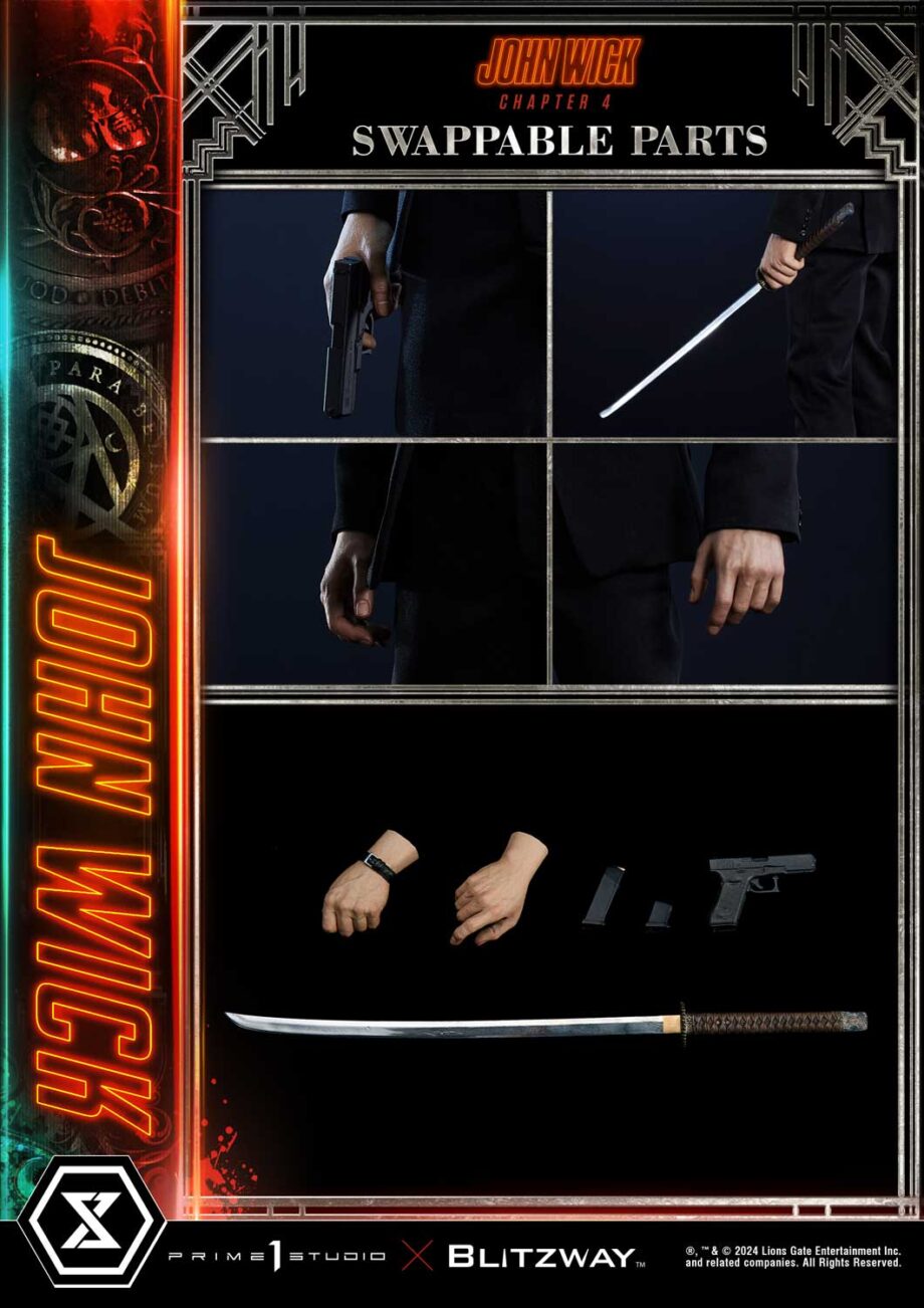 Statuette John Wick Deluxe Version John Wick Chapter 4