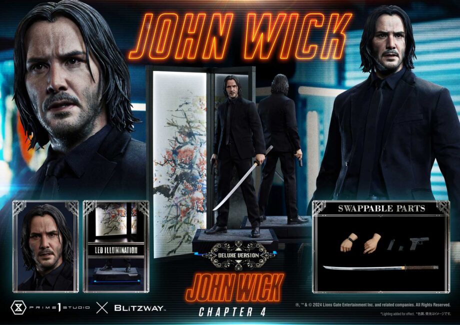 Statuette John Wick Deluxe Version John Wick Chapter 4