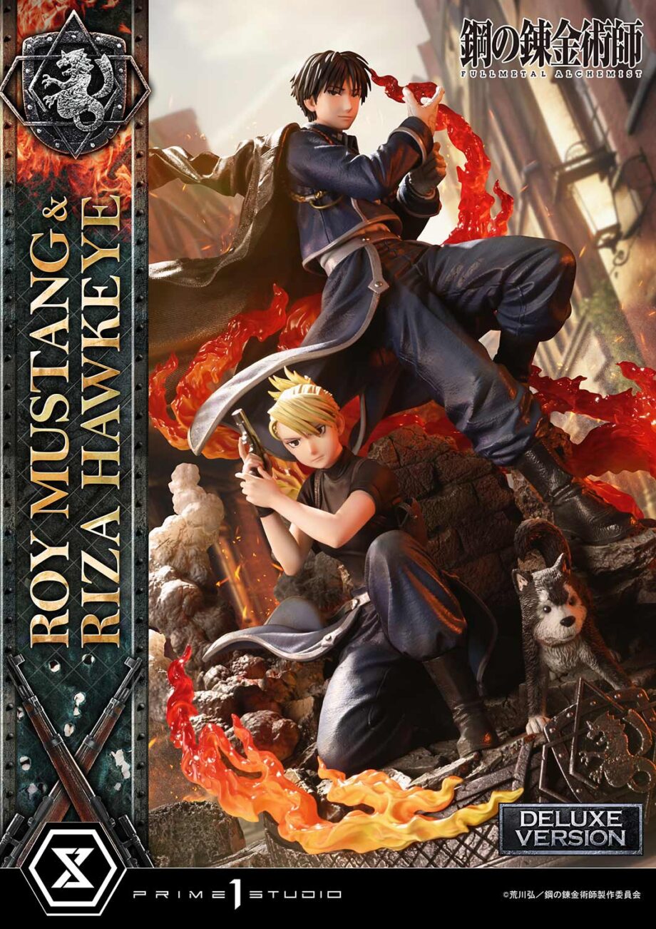 Statuette Roy Mustang & Riza Hawkeye Deluxe Version Fullmetal Alchemist