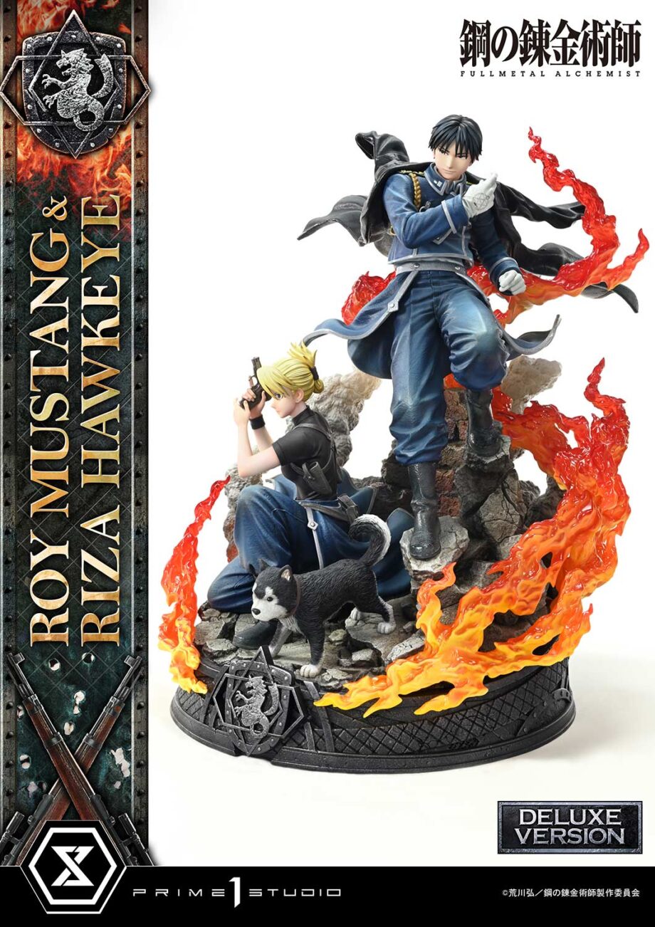 Statuette Roy Mustang & Riza Hawkeye Deluxe Version Fullmetal Alchemist