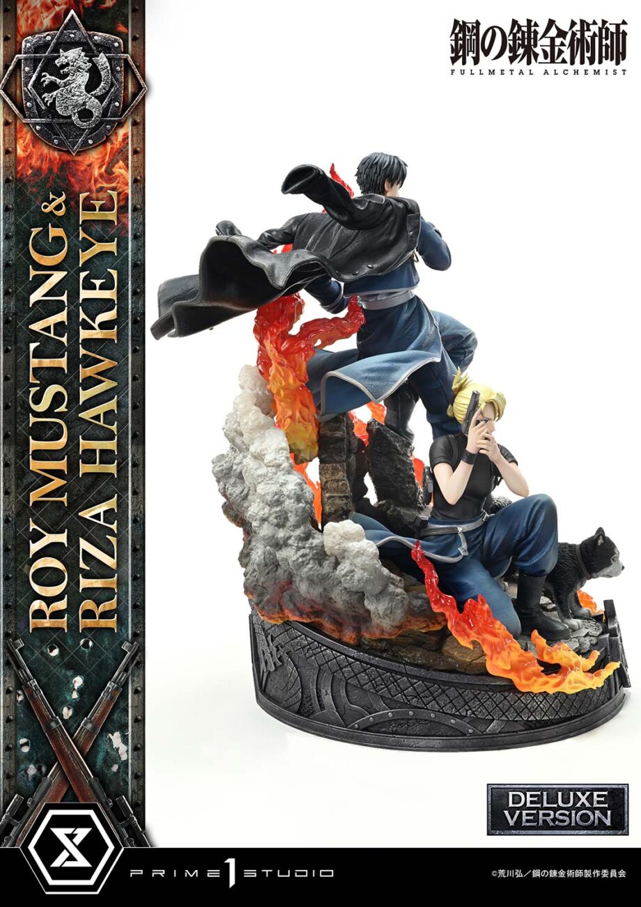 Statuette Roy Mustang & Riza Hawkeye Deluxe Version Fullmetal Alchemist