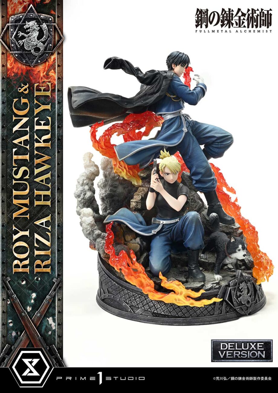 Statuette Roy Mustang & Riza Hawkeye Deluxe Version Fullmetal Alchemist