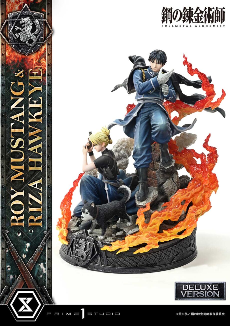 Statuette Roy Mustang & Riza Hawkeye Deluxe Version Fullmetal Alchemist