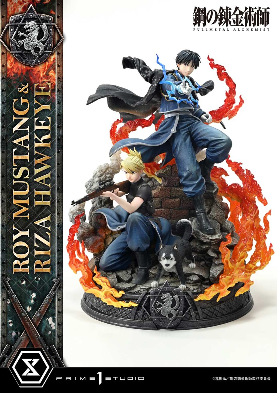 Statuette Roy Mustang & Riza Hawkeye Deluxe Version Fullmetal Alchemist