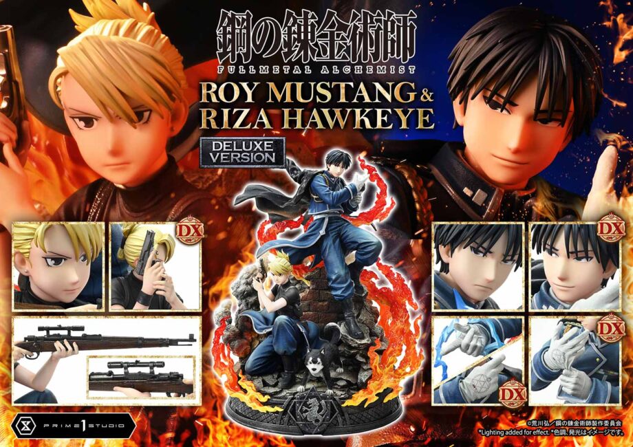 Statuette Roy Mustang & Riza Hawkeye Deluxe Version Fullmetal Alchemist