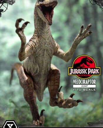 Statuette Velociraptor Jump Prime Collectibles Jurassic Park