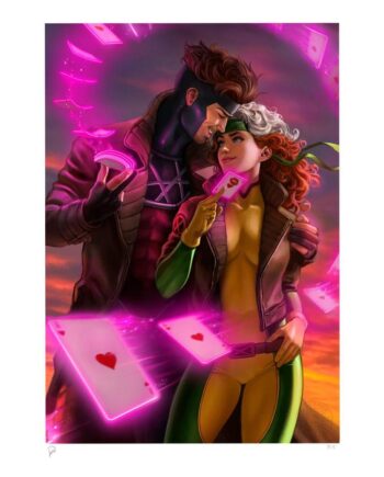 Art Print Rogue & Gambit X-Men