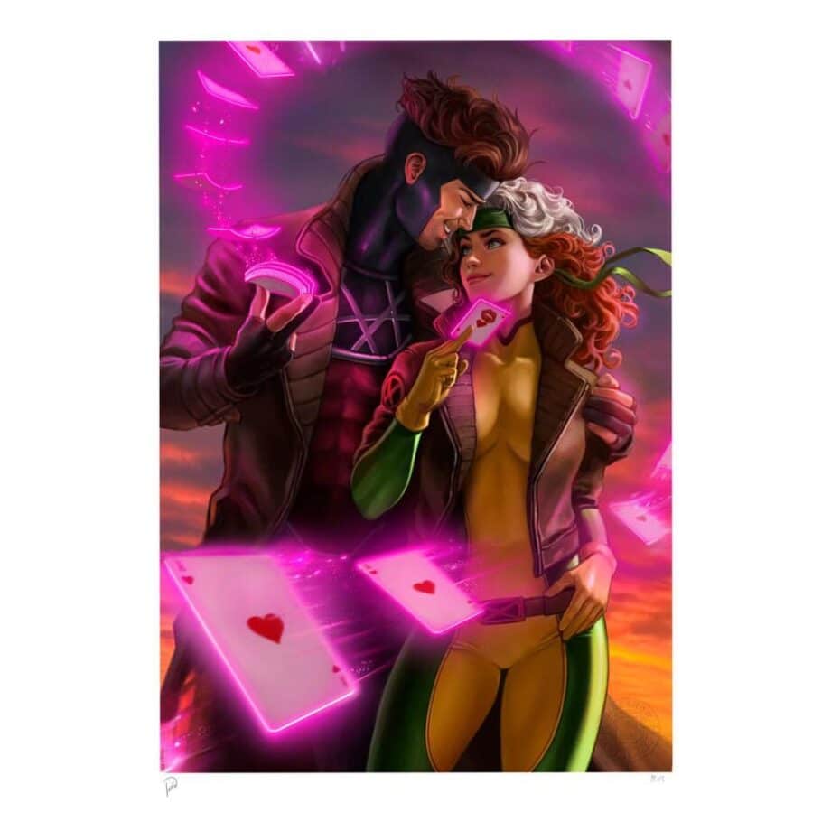 Art Print Rogue & Gambit X-Men