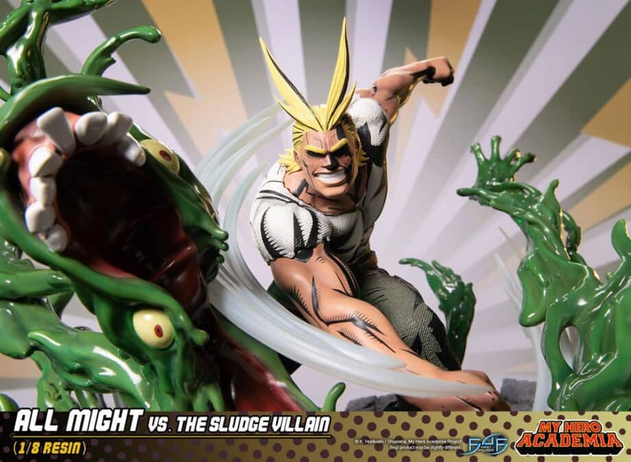 Diorama All Might vs the Sludge Villain My Hero Academia