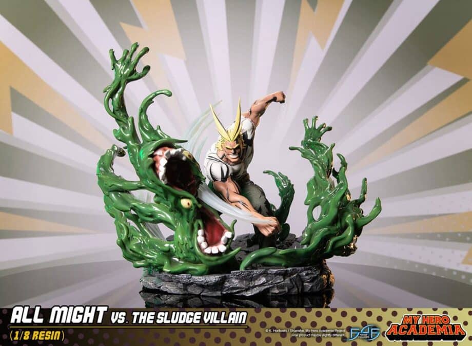 Diorama All Might vs the Sludge Villain My Hero Academia