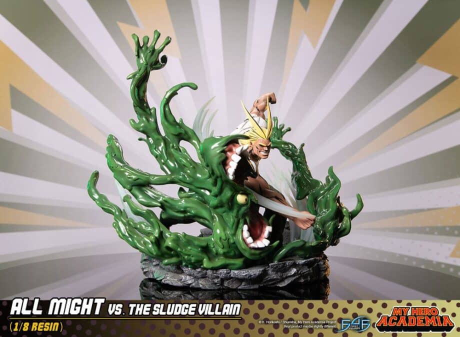 Diorama All Might vs the Sludge Villain My Hero Academia