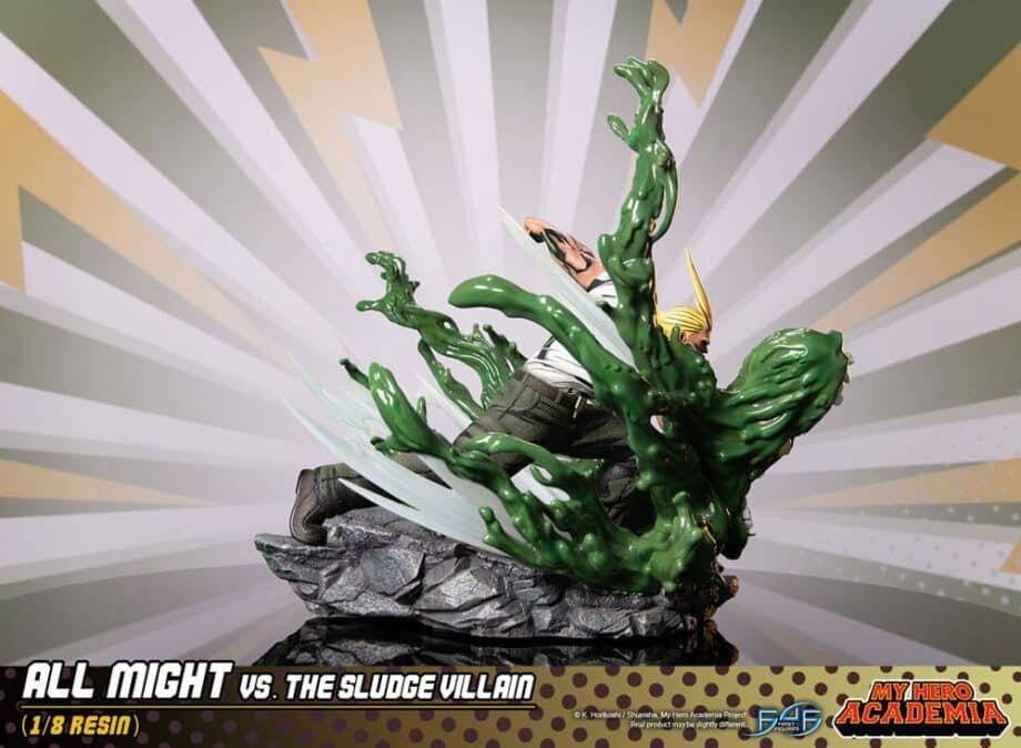 Diorama All Might vs the Sludge Villain My Hero Academia