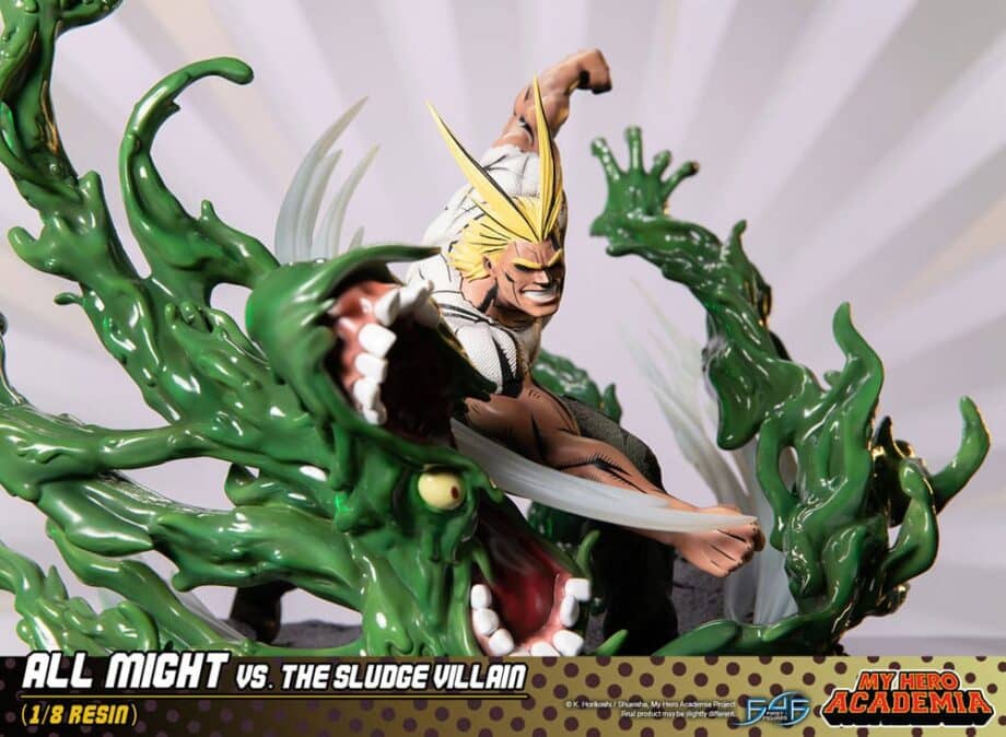 Diorama All Might vs the Sludge Villain My Hero Academia