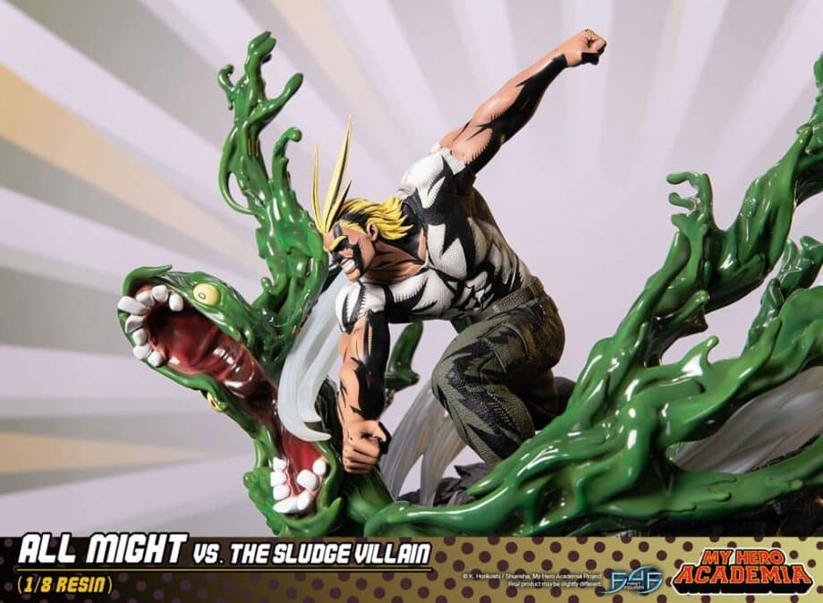 Diorama All Might vs the Sludge Villain My Hero Academia