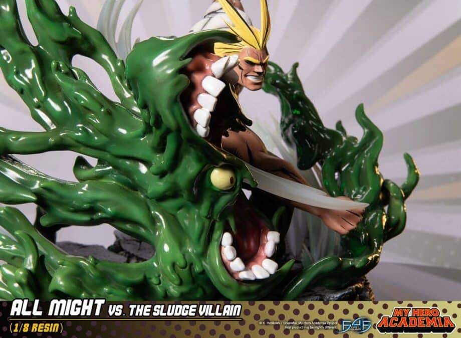 Diorama All Might vs the Sludge Villain My Hero Academia