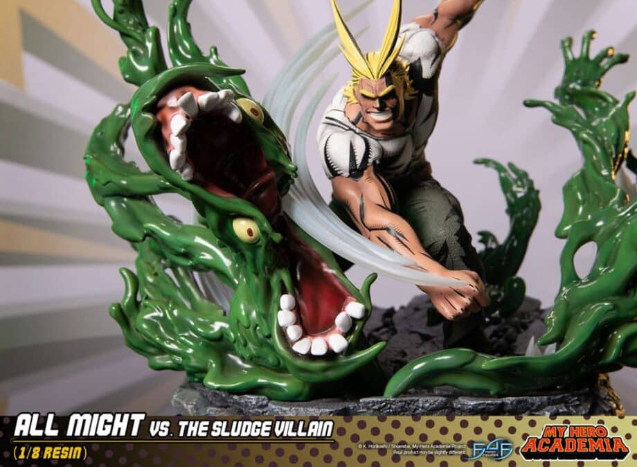 Diorama All Might vs the Sludge Villain My Hero Academia