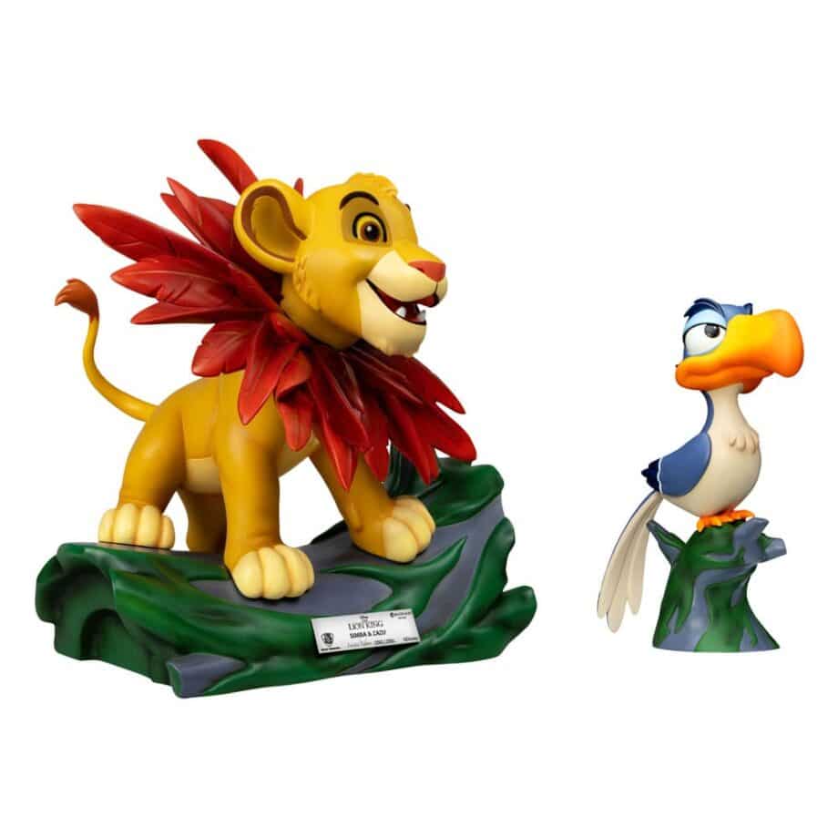 Pack 2 Statuettes Master Craft Little Simba et Zazu