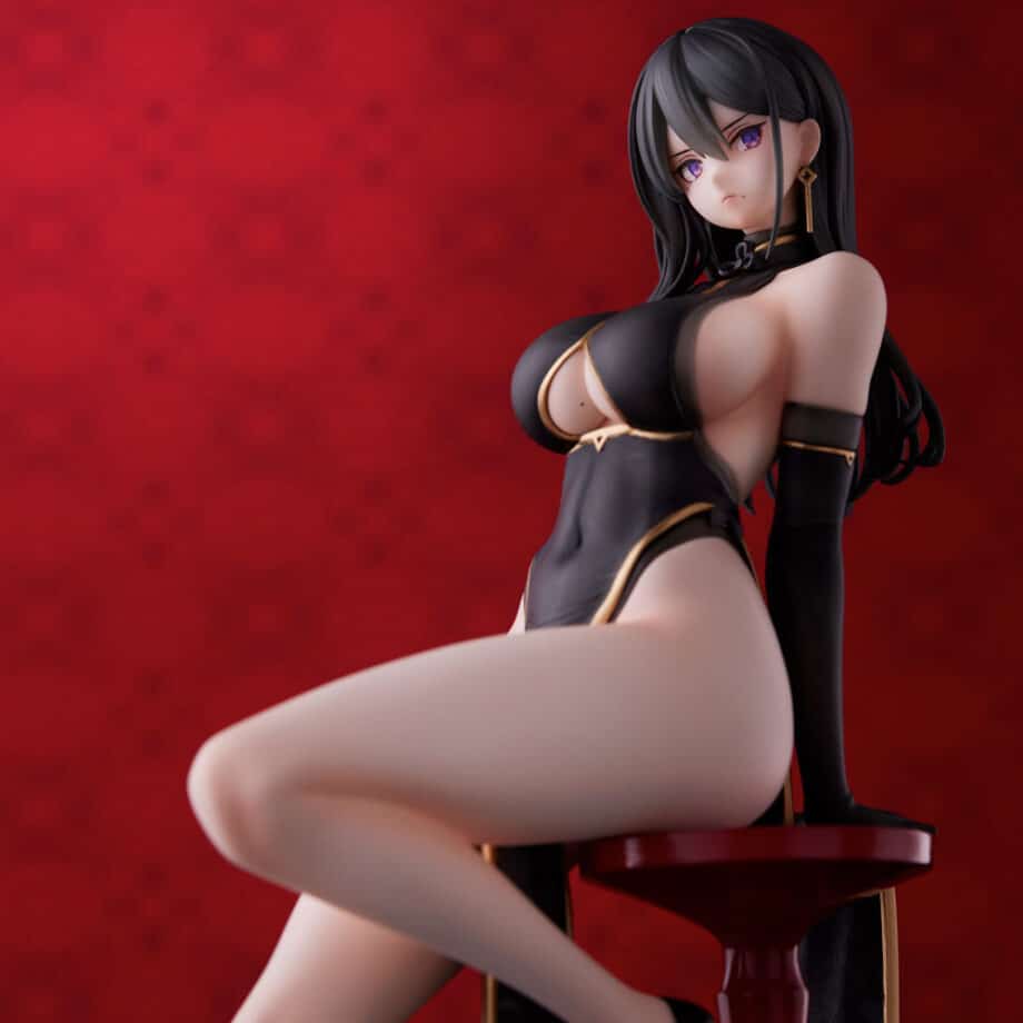 Statuette Black China Dress-chan Hayabusa Illustration