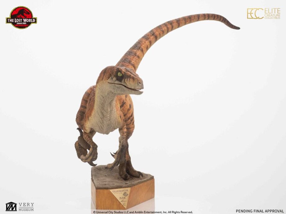 Statuette Male Velociraptor The Lost World Jurassic Park